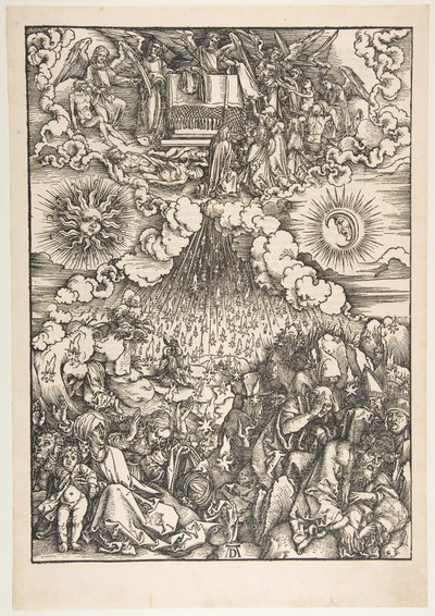 Kıyametten Beşinci ve Altıncı Mühürlerin Açılması by Albrecht Dürer