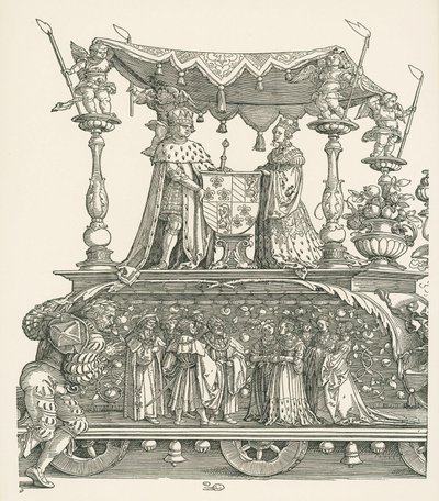Küçük Zafer Arabası ya da Burgonya Evliliği by Albrecht Dürer or Duerer