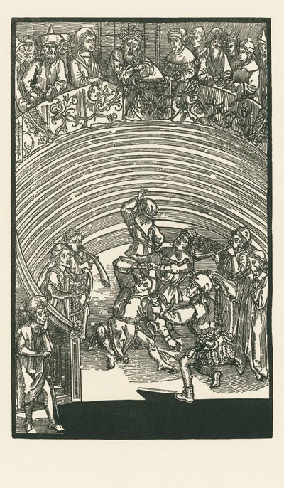Tiyatro, c.1492-93 (gravür) by Albrecht Dürer or Duerer