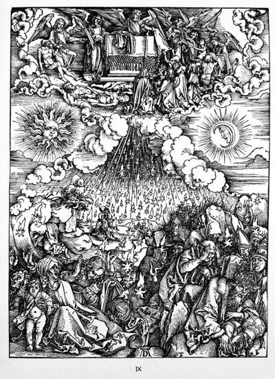 Beşinci ve altıncı mühürlerin açılışı by Albrecht Dürer or Duerer