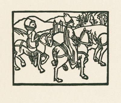 At sırtındaki prens, c.1489-90 (gravür) by Albrecht Dürer or Duerer