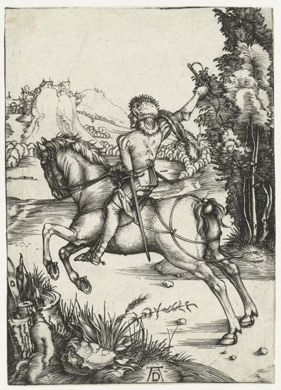 küçük kurye by Albrecht Dürer or Duerer