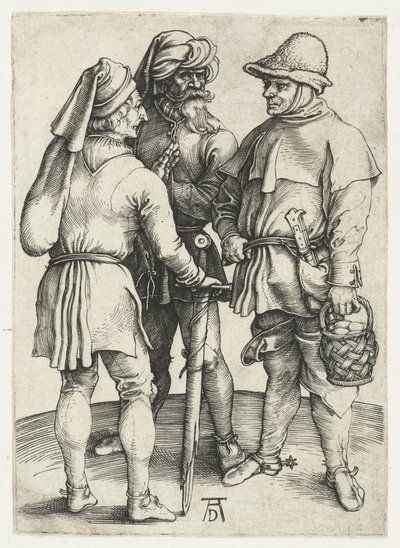 Üç Köylü Konuşuyor, by Albrecht Dürer or Duerer