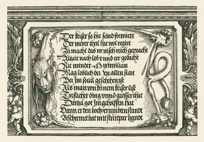 İmparator I. Maximilian için Zafer Takı by Albrecht Dürer or Duerer