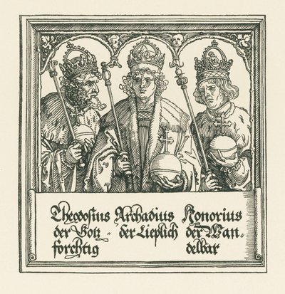 İmparator I. Maximilian için Zafer Takı by Albrecht Dürer or Duerer