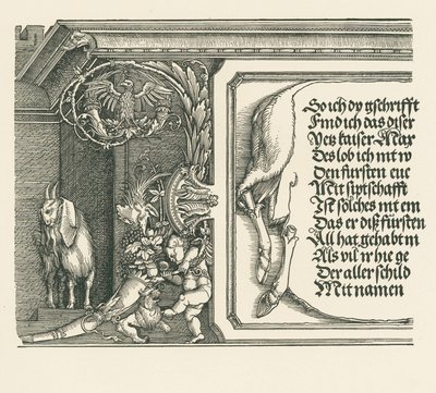 İmparator I. Maximilian için Zafer Takı by Albrecht Dürer or Duerer