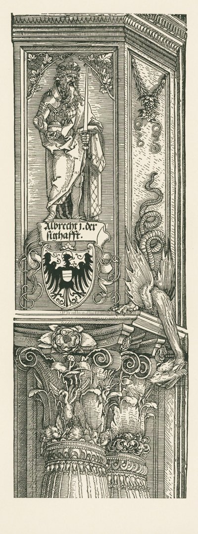 İmparator I. Maximilian için Zafer Takı by Albrecht Dürer or Duerer