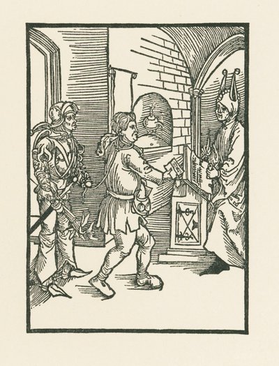 Yönlendirici ve yazıcıdan by Albrecht Dürer or Duerer