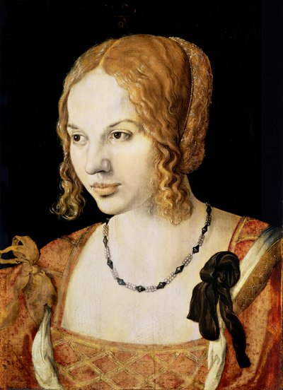 genç Venedikli kadın by Albrecht Dürer