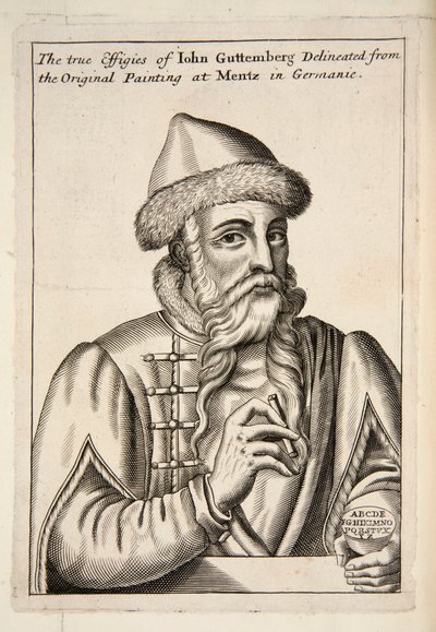 John Guttemberg, birahane. 1683 gravürü. by Albrecht Mentz