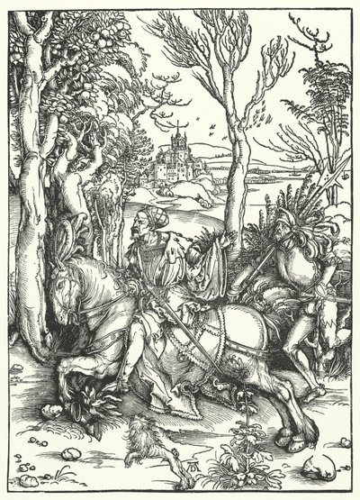 Şövalye ve Landsknecht by Albrecht Dürer