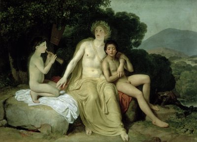 Apollon, Sümbül ve Cyparissus ile Şarkı Söyleyip Oynarken, 1831-34 by Aleksander Ivanov
