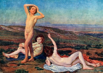Güneşin Keyfini Çıkaran Çocuklar, 19. yüzyılın ortalarında, 1939. by Aleksandr Ivanov