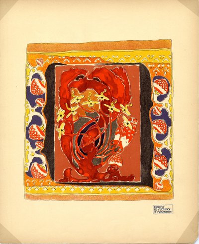 Halı Yayıncısı için Tasarım M. K. Tenisheva ve S. I. Mamontov, 1900