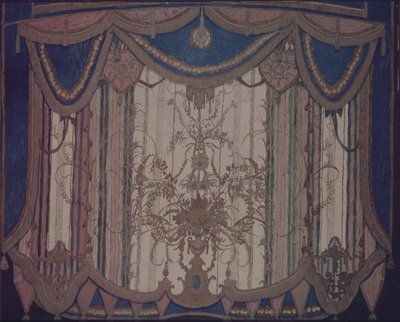 Tiyatro oyunu için perde tasarımı Maskeli Balo, M. Lermontov, 1917 by Aleksandr Jakovlevic Golovin