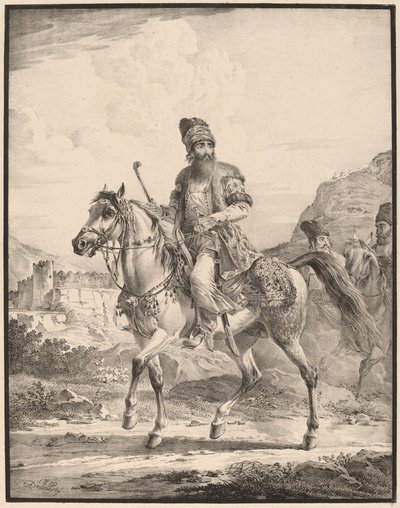 Atlı Bir Pers by Aleksandr Osipovich Orlovskii