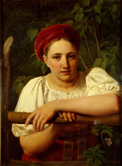 Tver Yöresi Köylü Kızı, 1840 by Aleksei Gavrilovich Venetsianov