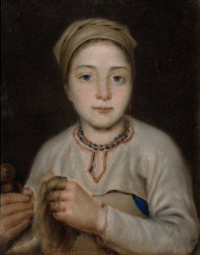 Anişya, 1822 by Aleksei Gavrilovich Venetsianov