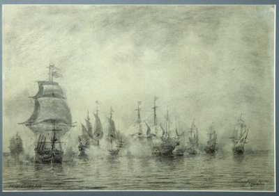 İlk Deniz Savaşı. Naum Senyavin, 1865-1866 by Aleksei Petrovich Bogolyubov