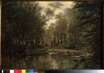 ""Paysage de La Veules (ou Veulles) en Normandie"" Peinture d