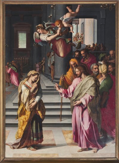 İsa ve zina eden kadın (resim by Alessandro Allori