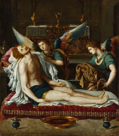 Le Corps du Christ oint par deux anges - İki Melek Tarafından Meshedilen Mesih