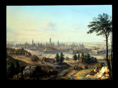 Danzig#39;den Bir Görünüm; Capriccio Saray Görünümü (metal: gümüş kaplı bakır) by Alessandro Greuenbroeck