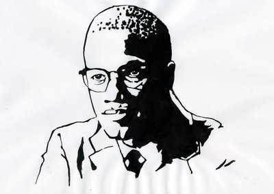 Malcolm X (1925-1965) Afrikalı-Amerikalı Aktivist by Alessandro Lonati