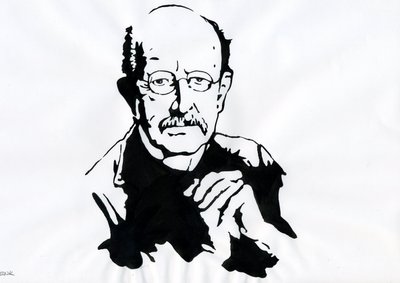 Max Planck, Alman fizikçi (Alman fizikçi Max Planck'ın portresi (1868-1947)) by Alessandro Lonati