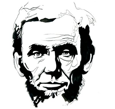 Abraham Lincoln'ün Portresi (1809-1865) Birleşik Devletler Başkanı (Amerikan başkanı Abraham Lincoln'ün Portresi) by Alessandro Lonati