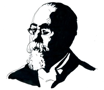 Cesare Lombroso'nun Portresi (1835-1909) İtalyan Kriminoloji Okulu'nun kurucusu (Cesare Lombroso'nun Portresi İtalyan kriminolog ve doktor, İtalyan Pozitivist Kriminoloji Okulu'nun kurucusu) by Alessandro Lonati