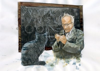 Erwin Schrödinger'in Portresi (1887-1961) (Erwin Erwin Schrödinger'in Portresi) by Alessandro Lonati