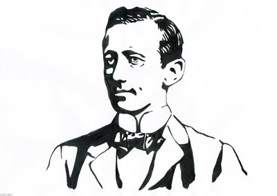 Guglielmo Marconi'nin Portresi (1874-1937), İtalyan fizikçi, telgrafın mucidi by Alessandro Lonati