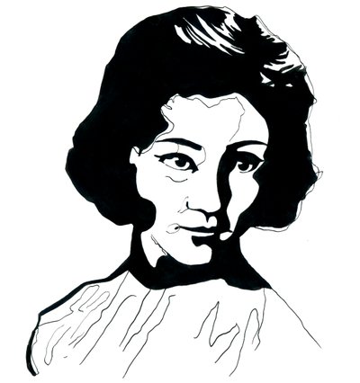 Jiang Qing'in Portresi (1914-1991) Mao Zedong'un Karısı (Jiang Qing'in Madam Mao Olarak Portresi) by Alessandro Lonati