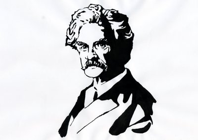 Mark Twain'in Portresi (1835-1910) by Alessandro Lonati