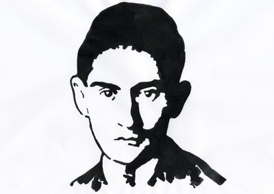 Praglı yazar Franz Kafka'nın Portresi (1883-1924) (Almanca roman yazarı Franz Kafka'nın portresi) by Alessandro Lonati
