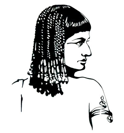 Mısır Kraliçesi Kleopatra VII Thea Philopator'un Portresi (MÖ 69-30) by Alessandro Lonati