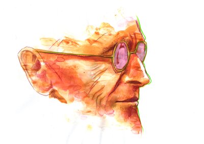Yazar Hermann Hesse'nin Portresi (1877-1962) Çizimi by Alessandro Lonati