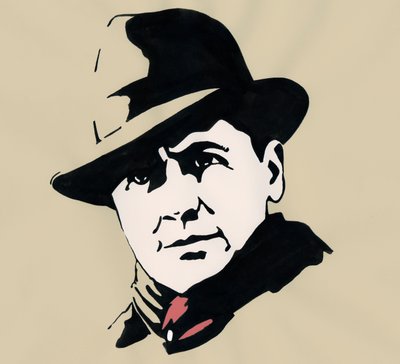 Prefet ve dirençli Fransız Jean Moulin'in (1899-1943) portresi by Alessandro Lonati