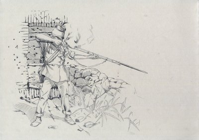 İkinci İmparatorluk (1852-1870): piyade atışları, Avusturya ordusunun askeri, Avusturya-Macaristan (Avusturya-Macaristan) by Alessandro Lonati