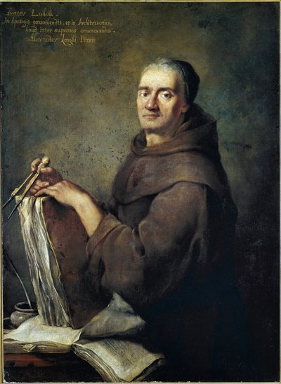 Mimari teorisyen Carlo Lodoli'nin portresi (tuval üzerine yağlı boya by Alessandro Longhi