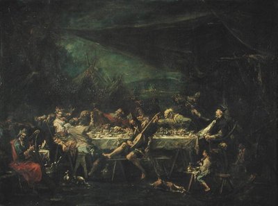 Bohem Düğün Ziyafeti, c.1730-35 by Alessandro Magnasco