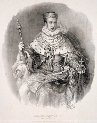 Ferdinand I (1793-1875), Lombardiya-Venedik Kralı, Devlet Kıyafetleri içinde, 