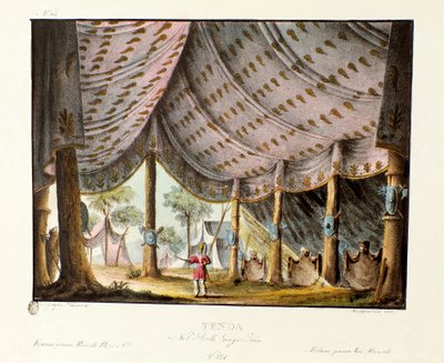 İtalyan koreograf Giovanni Galzerani (1780-1865) (1828) tarafından "Genis-Kan" balesi için Cengiz Han