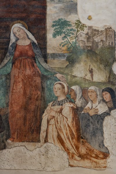 Merhamet leydimiz ve Kutsanmış Isnardo da Chiampo, detay by Alessandro Verla