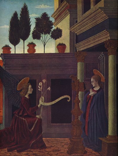 Müjde, c1449-1454 by Alesso Baldovinetti