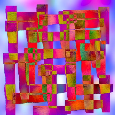 kristal geometrik yapı,2019,(karışık ortam) by Alex Caminker