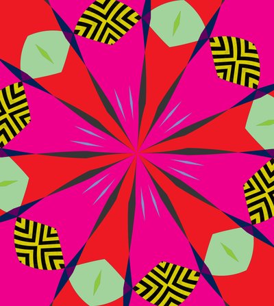 çiçekler #1,2019,(karışık teknik) by Alex Caminker