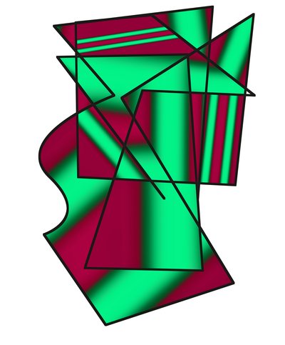gizli iletişim,2019,(gradyan) by Alex Caminker