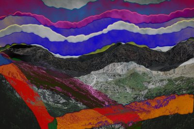 örtük,2019,(kolaj) by Alex Caminker